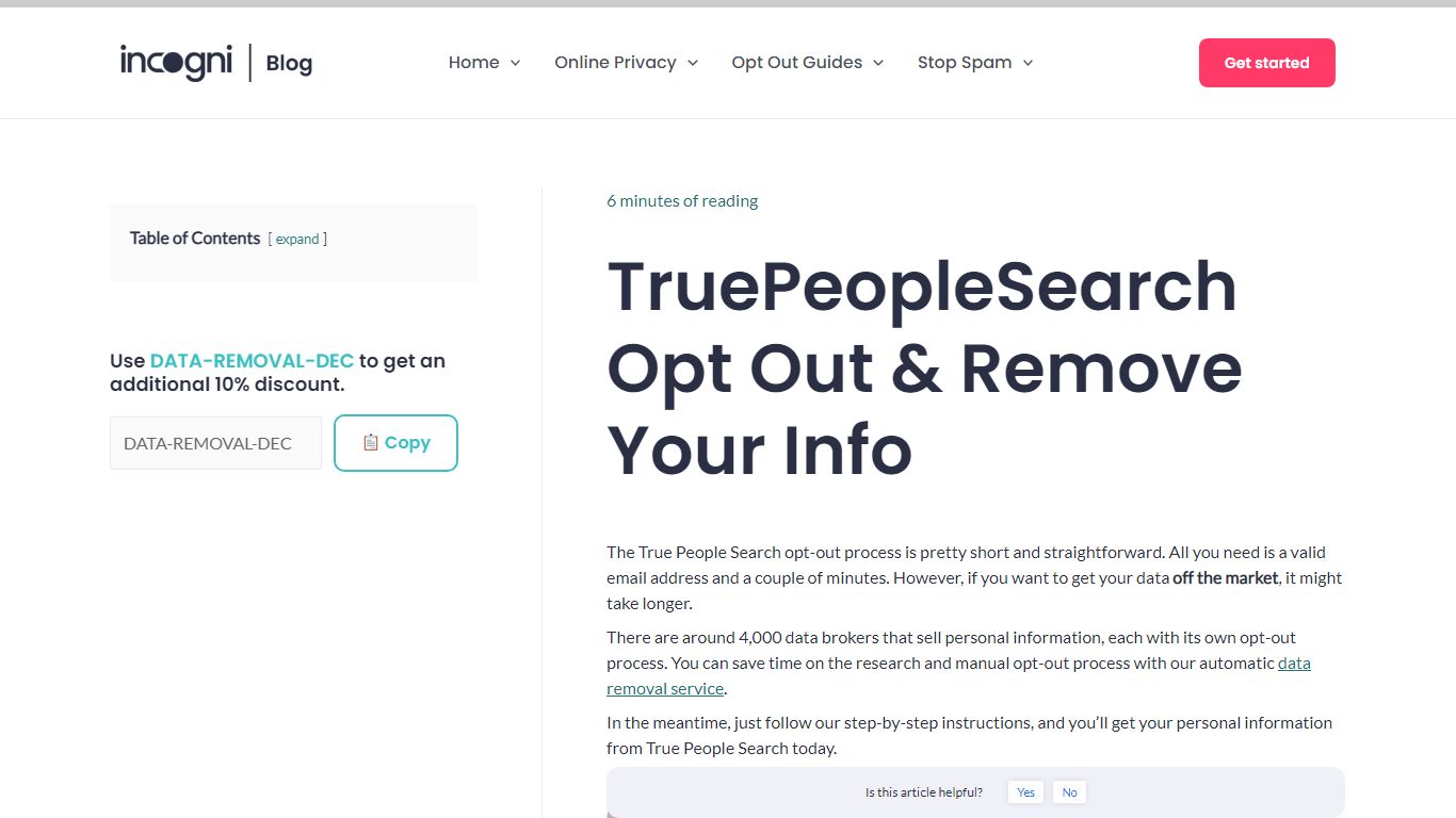 TruePeopleSearch Opt Out & Remove Your Info - Incogni Blog