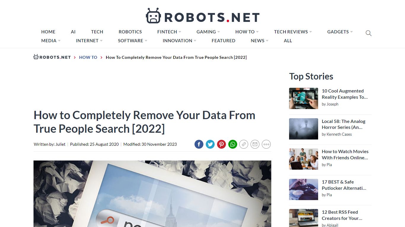 How to Remove Your Data from True People Search [2020] | Robots.net